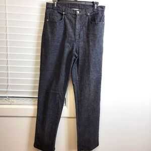 Chicos 1 jeans full pockets straight leg button zipper belt loop